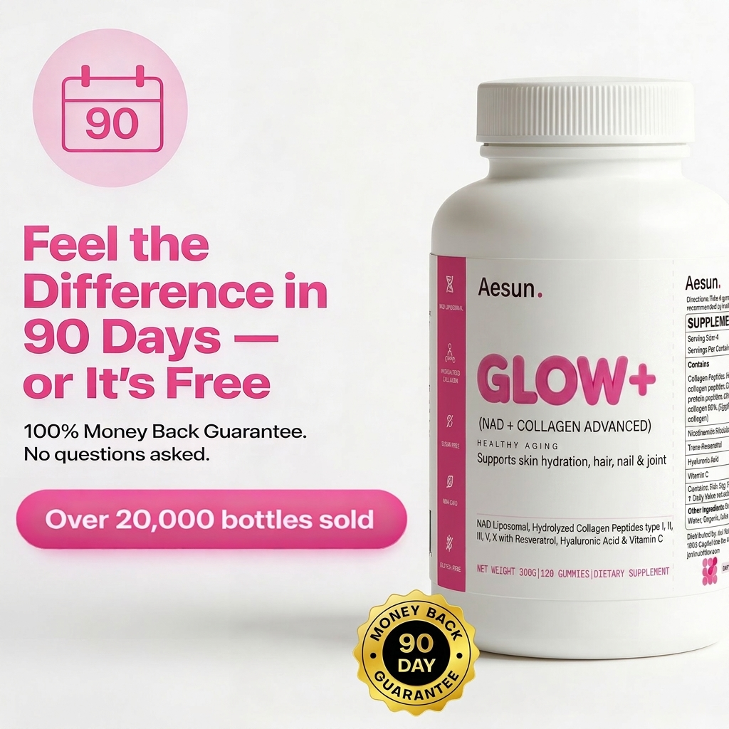 Aesun GLOW+ | NAD⁺ & Collagen Gummy