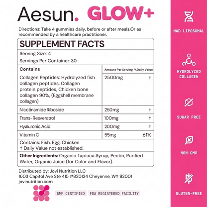 GLOW+ | NAD⁺ & Collagen Gummy